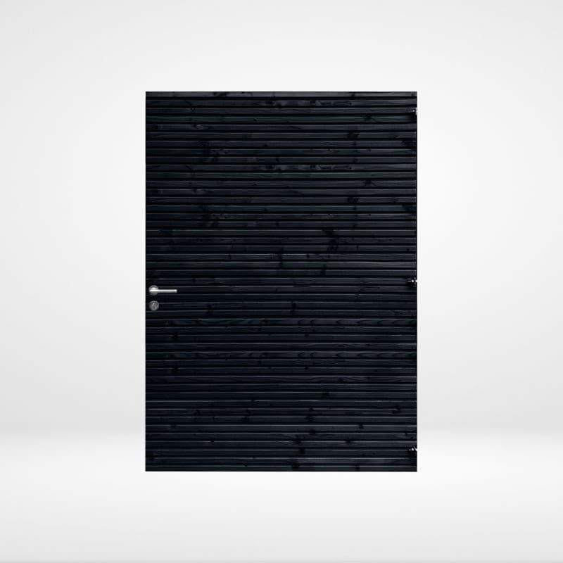 Tuinpoort Triple profiel zwart Horizontaal