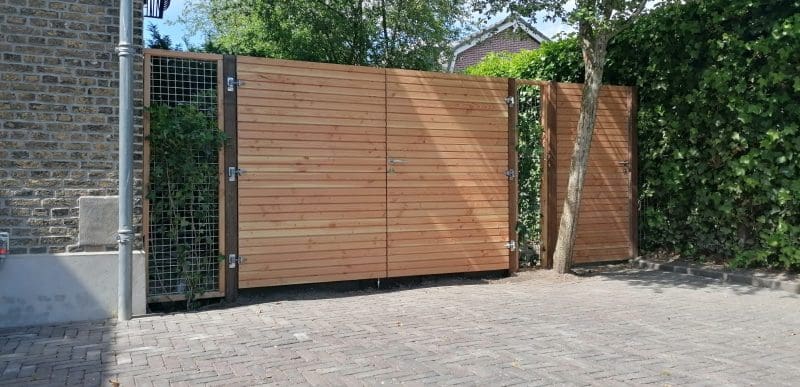 Dubbele Tuinpoort Deens Rabat Douglas Horizontaal - Afbeelding 10