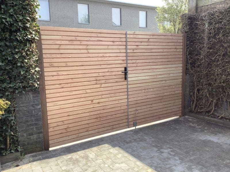Dubbele Tuinpoort Deens Rabat Douglas Horizontaal - Afbeelding 3