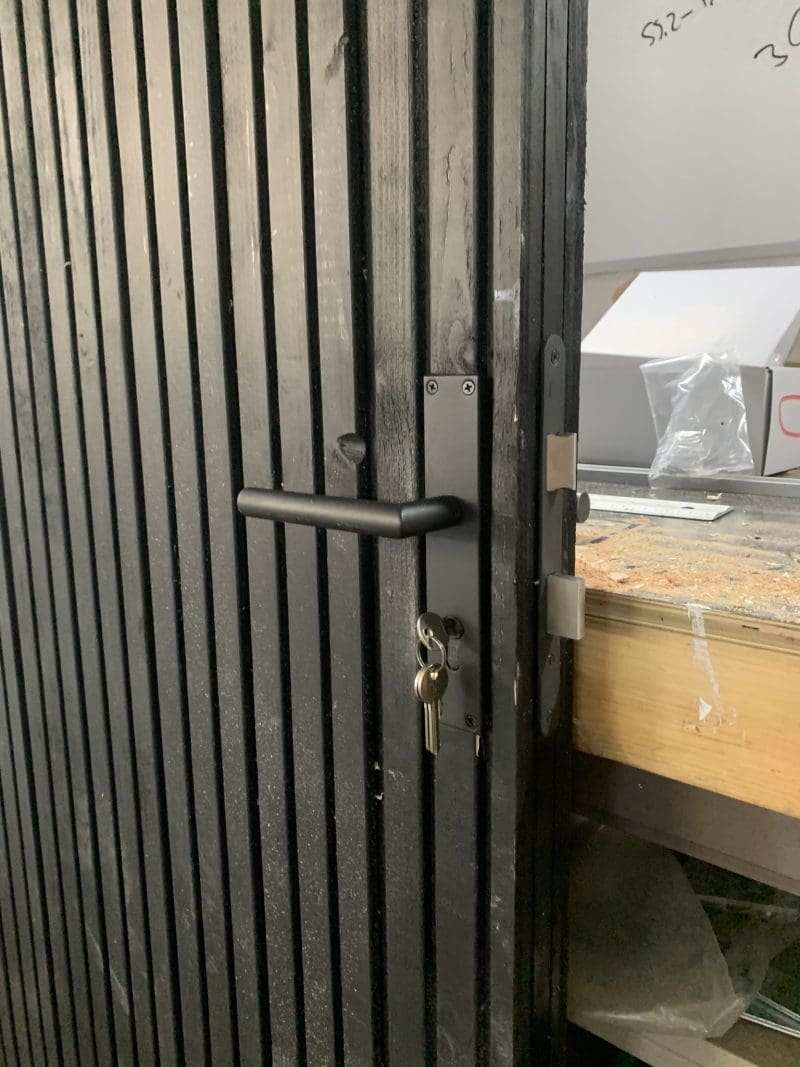 Tuinpoort Triple profiel Zwart Verticaal - Afbeelding 6