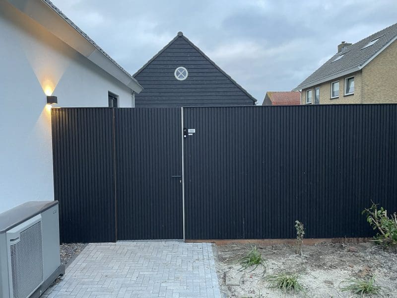 Tuinpoort Triple profiel Zwart Verticaal - Afbeelding 4