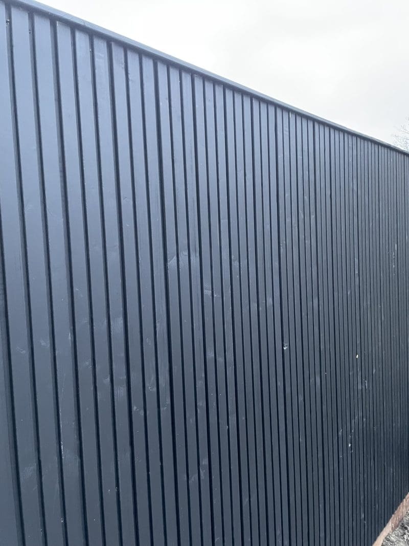 Tuinpoort Triple profiel Zwart Verticaal - Afbeelding 2